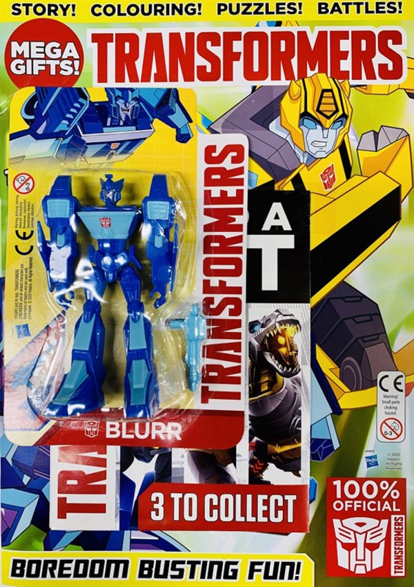 Image Of Transformers Magazine No 55 With FREE Cyberverse Blurr Figure (1 of 1)